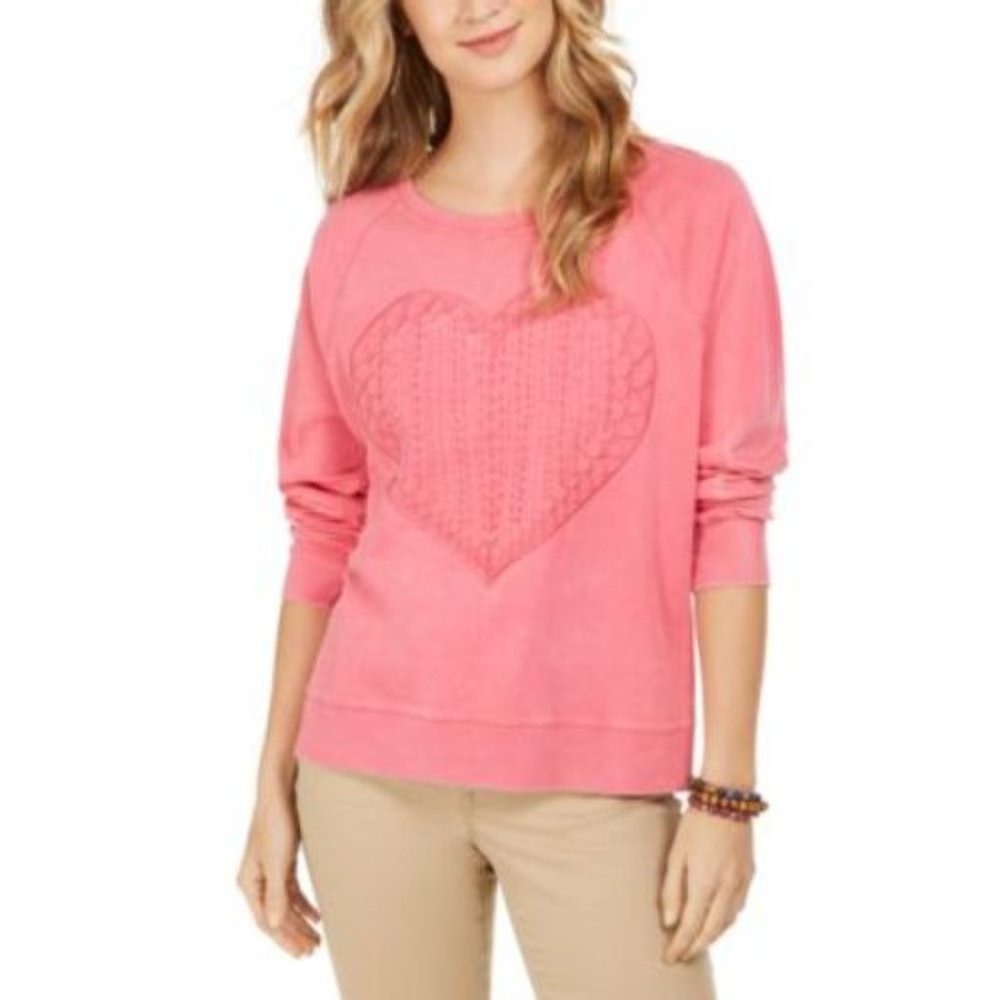 STYLE & CO-MMG CK HEART SWEATSHIRT